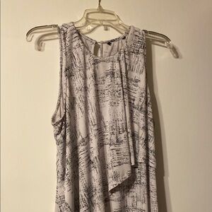 Chaus Black and White Sleeveless Top